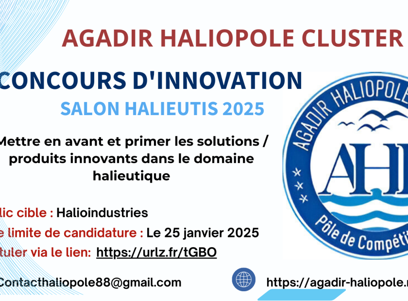 AFFICHE CONCOURS D’INNOVATION -SALON HALIEUTIS