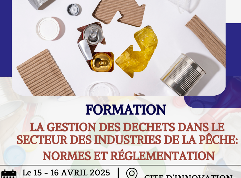 Affiche formation sur la gestion des déchets