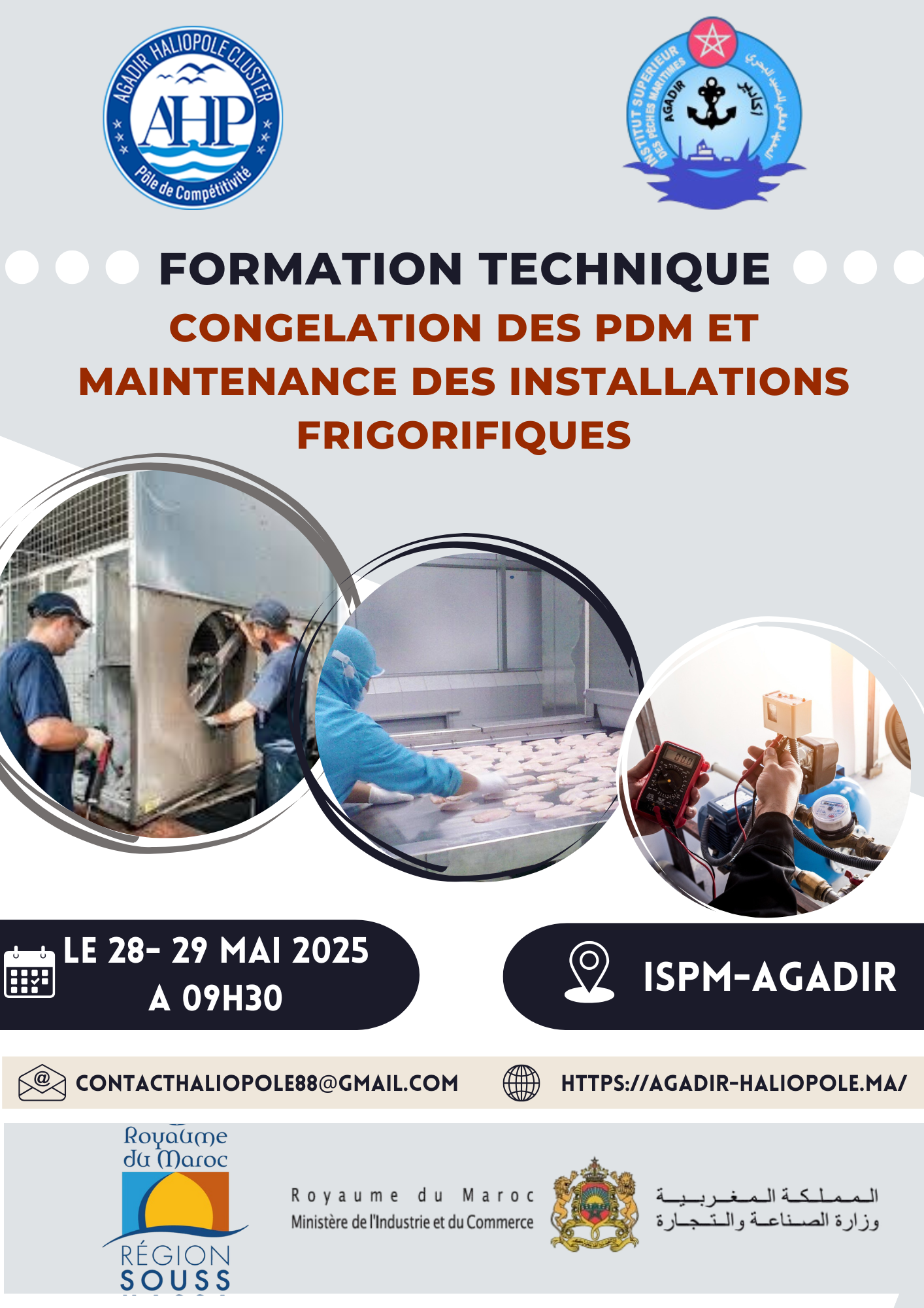 AFFICHE FORMATION CONGELATION DES PDM